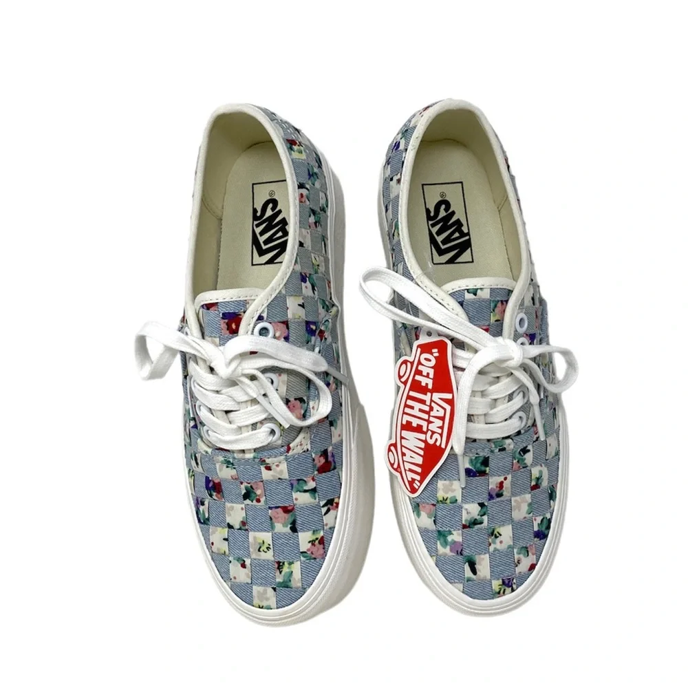 💖MEGA SALE💖VANS Authentic Stacker Woven Floral Women’s Platform VN0A5KXXAZA